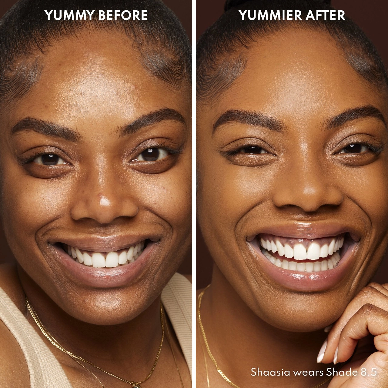 Danessa Myricks Beauty Yummy Skin Blurring Balm Powder - Color 8.5 Dark Skin with Neutral Undertones - Image 3