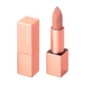 LAWLESS Forget the Filler Lip-Plumping Line-Smoothing Satin Cream Lipstick - Soft Truffle