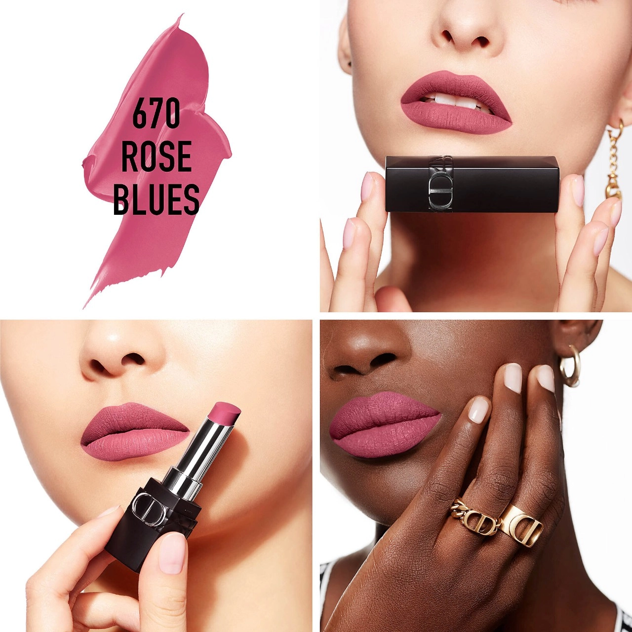 Dior Rouge Dior Forever Transfer-Proof Lipstick 670 Rose Blues - Image 5