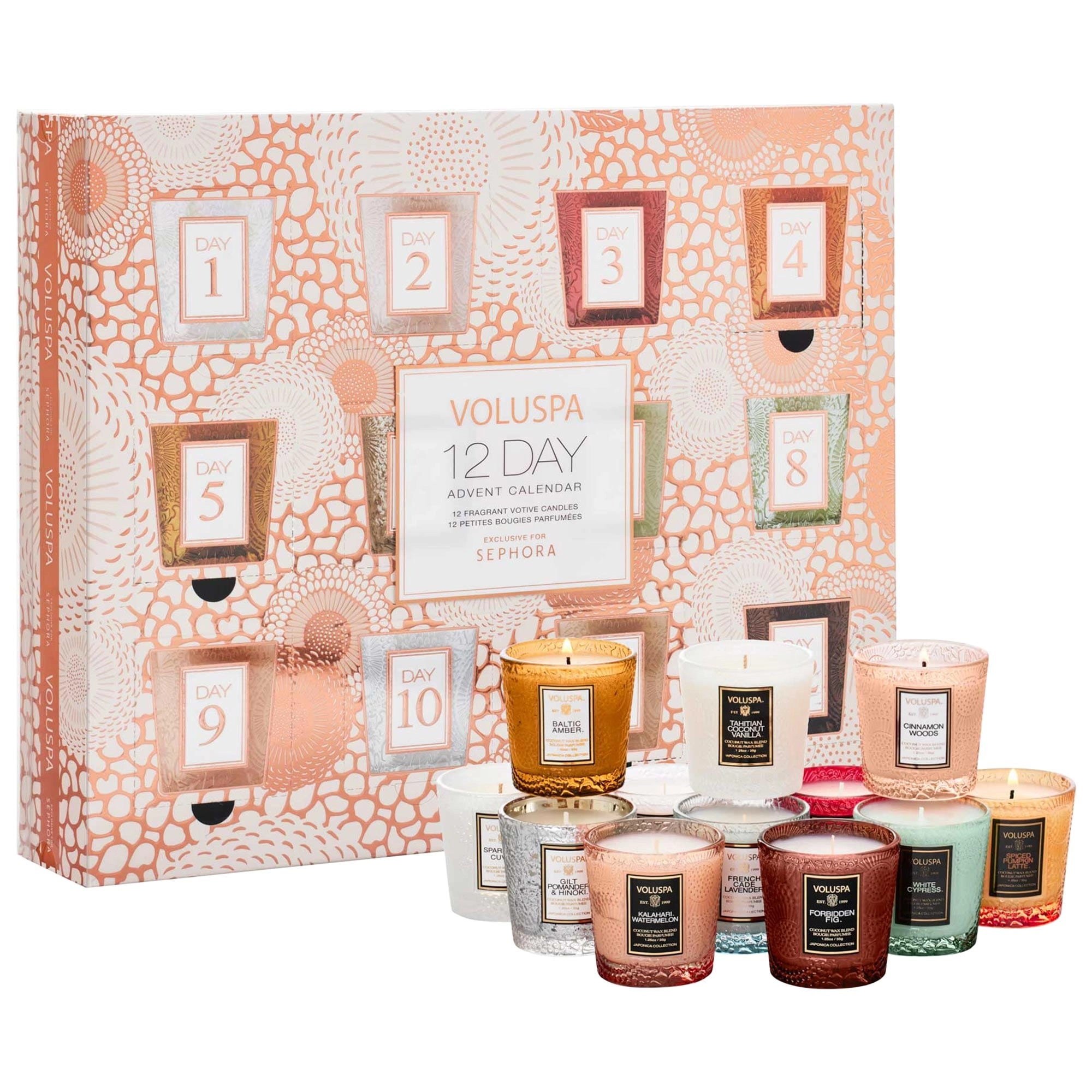 VOLUSPA 12 Day Advent Calendar - Vegan, Phthalate-Free, Paraben-Free, Sulfate-Free