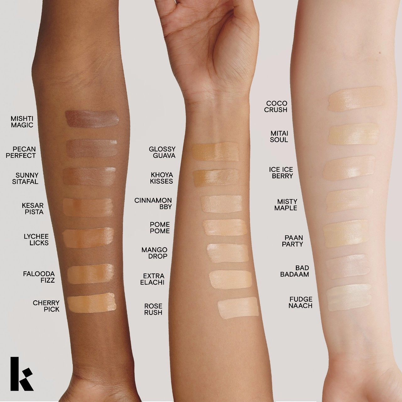 Kulfi Main Match Crease-Proof Long-Wear Hydrating Concealer in Cinnamon Bby - Medium Tan with Neutral Undertones - Image 5