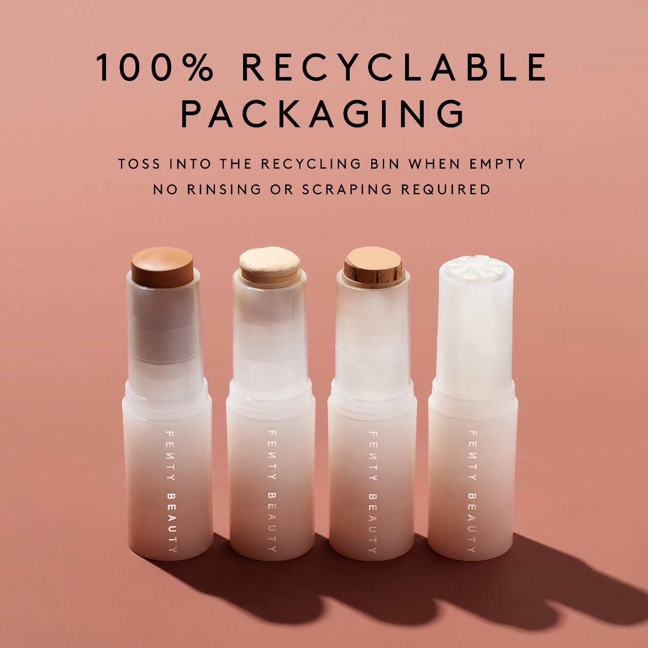 Fenty Beauty by Rihanna Eaze Drop Stick Blur + Smooth Tint Stick Foundation Color 20 - Deep with Warm Golden Undertones - Image 7
