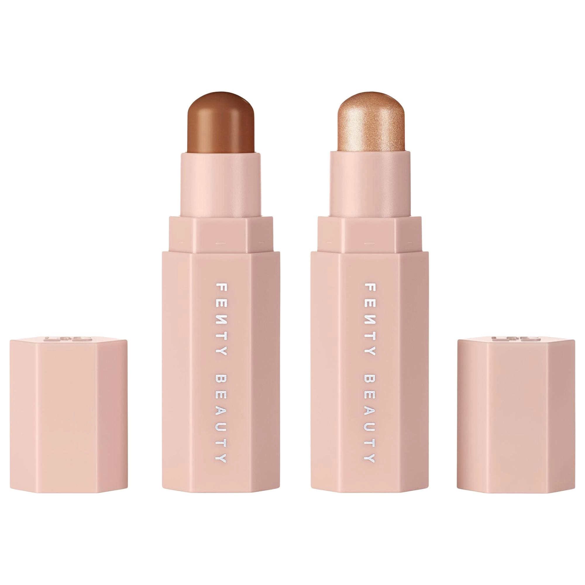 Fenty Beauty by Rihanna Match Stix Duo Contour + Highlighter Set Color: Medium - Truffle 04 + Champagne Heist 05 Limited Edition