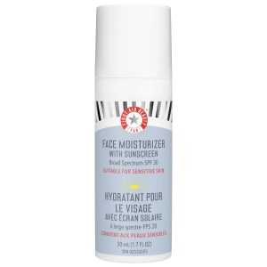 First Aid Beauty Face Moisturizer with Sunscreen Broad Spectrum SPF 30 1.7 oz / 50 ml Vegan Clean