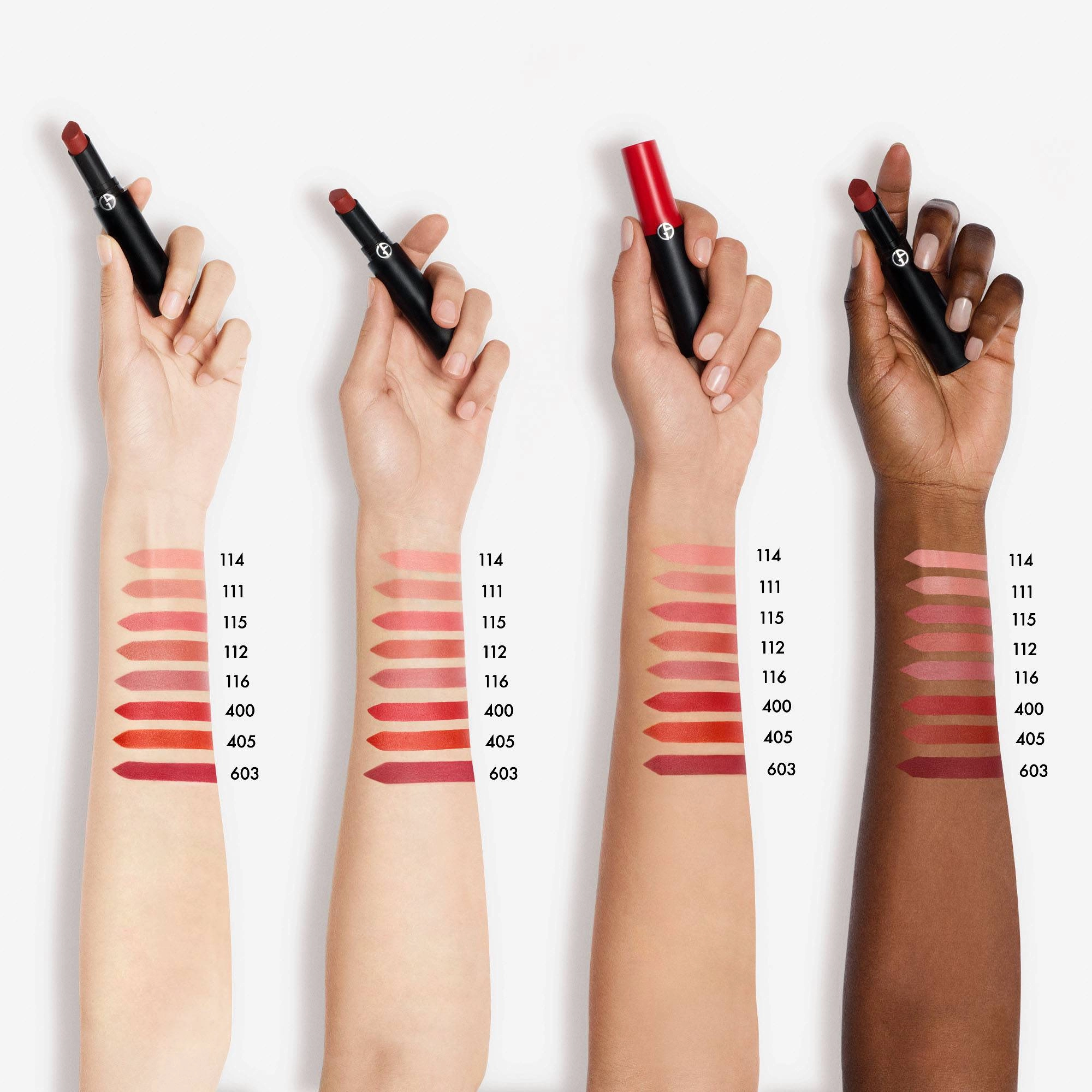 Armani Beauty Lip Power Matte Long Lasting Lipstick 603-Dramatic - Burgundy Stick Formula - Image 8