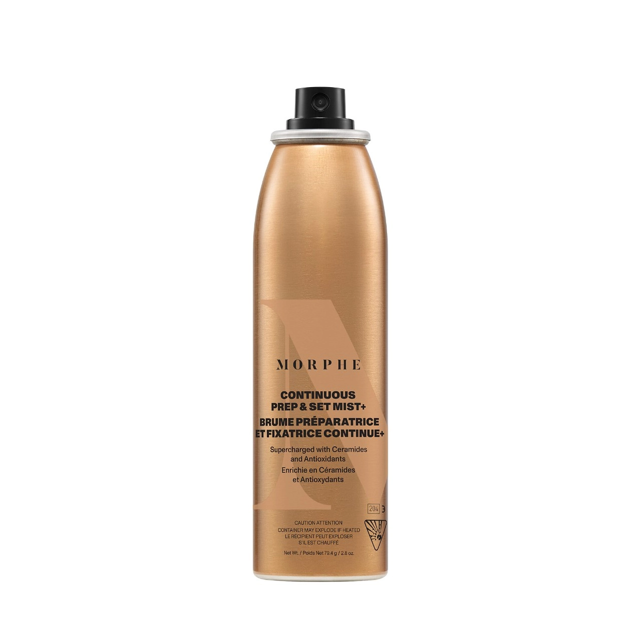 Morphe SuperCharged Continuous Prep & Set Mist with Antioxidants and Ceramides 2.8 oz / 79.4 g Vegan Liquid Formula - Image 2