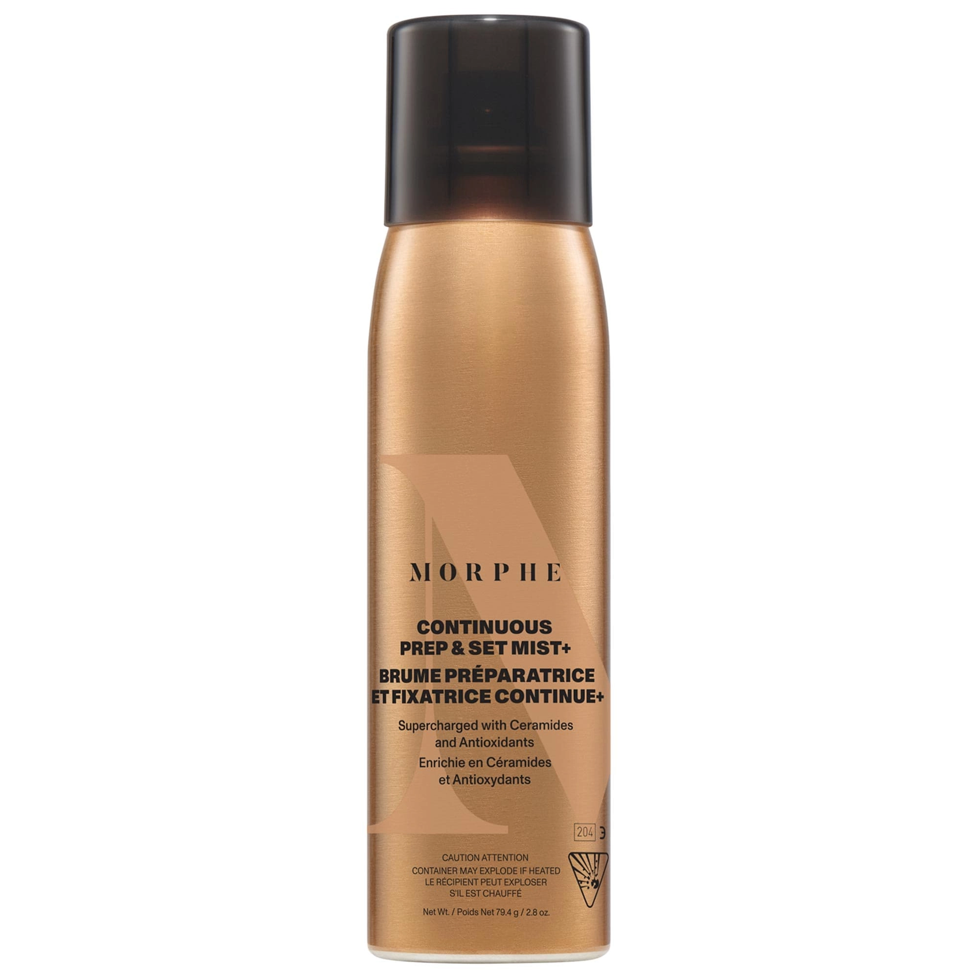 Morphe SuperCharged Continuous Prep & Set Mist with Antioxidants and Ceramides 2.8 oz / 79.4 g Vegan Liquid Formula