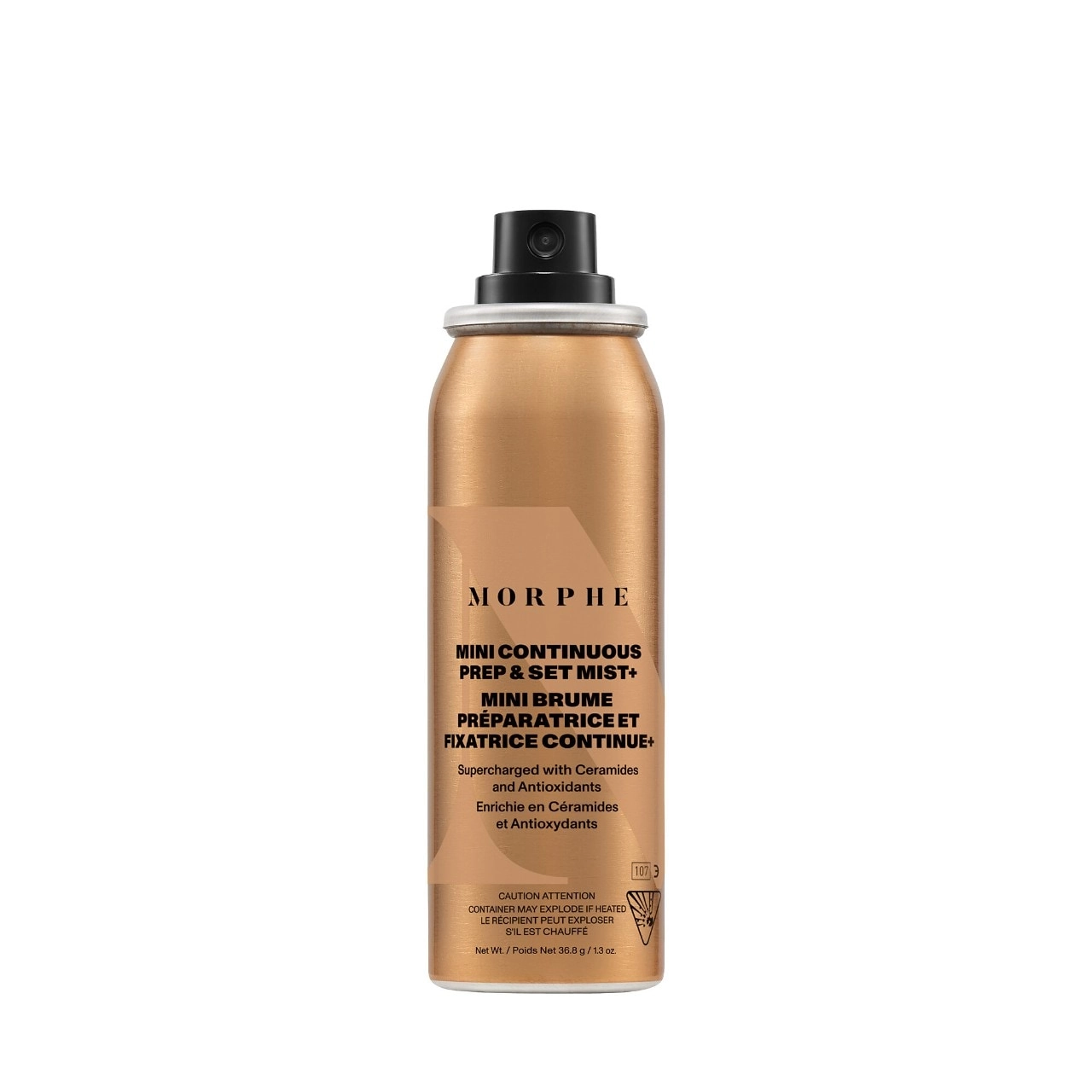Morphe SuperCharged Continuous Prep & Set Mist with Antioxidants and Ceramides 1.3 oz / 36.8 g Vegan Hydrating Mist - Image 5
