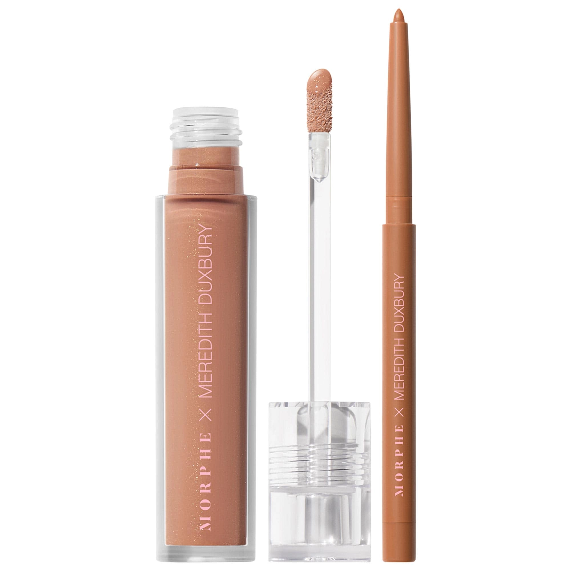 Morphe X Meredith Duxbury Lip Liner & Glaze Duo Color: Groove - Neutral Nude Limited Edition