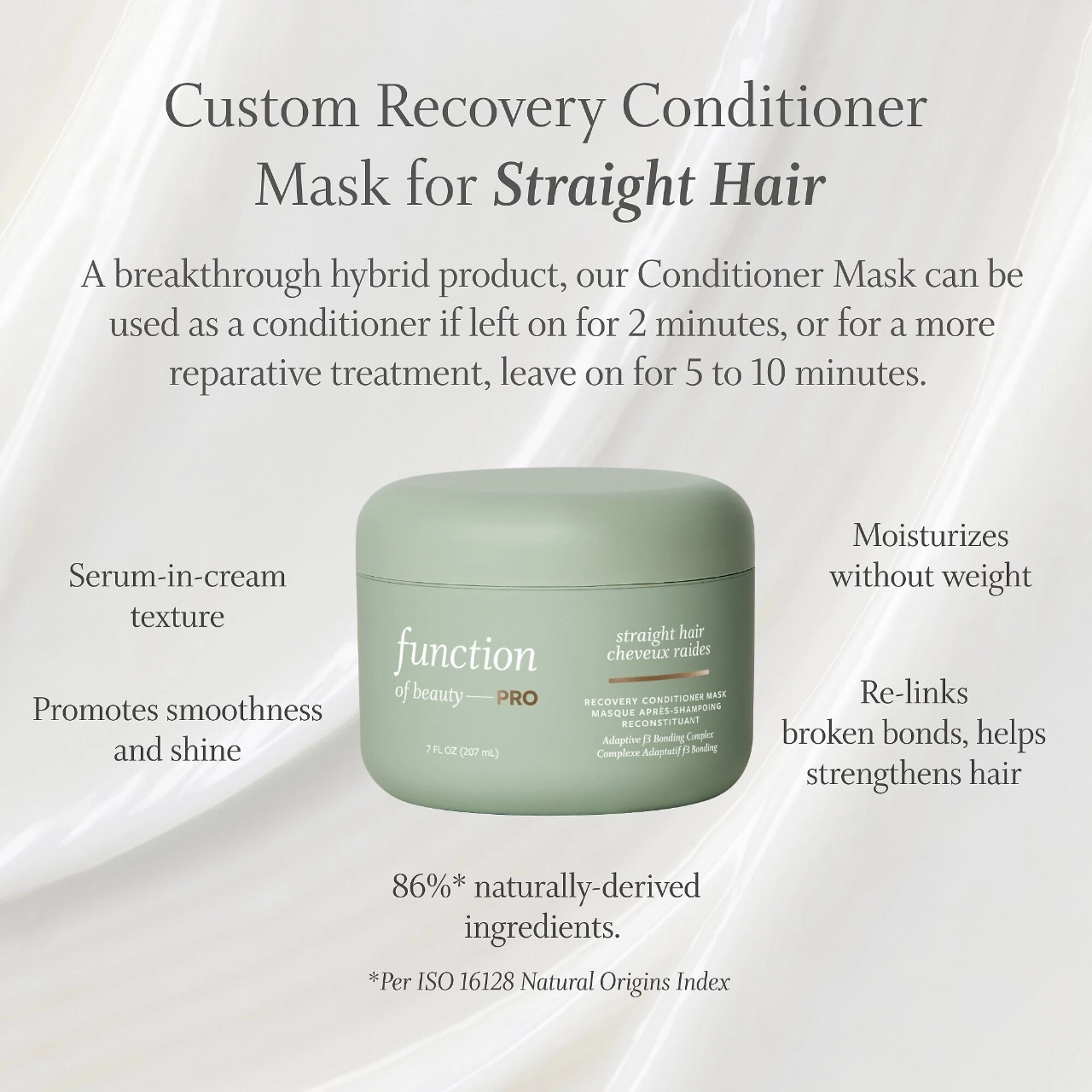 Function of Beauty PRO Custom Recovery Conditioner Mask for Straight, Damaged Hair - Image 15