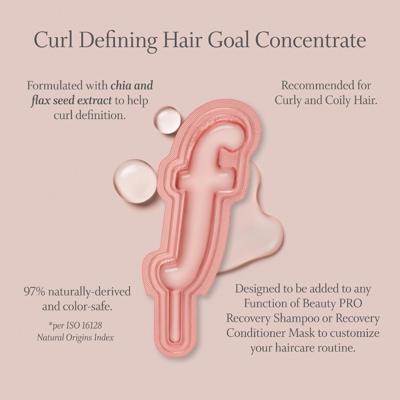 Function of Beauty PRO Recovery Collection for Coily, Damaged Hair - Vegan, Clean - Chia and Flax Seed Extract - Image 3