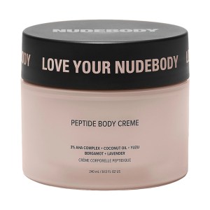 NUDESTIX Peptide Body Crème - 8.12 oz / 240 ml - Vegan - Uneven Texture - Dry Skin - Vitamin C