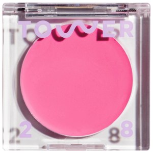 Tower 28 Beauty BeachPlease Lip + Cheek Cream Blush Color: Dream Hour - Sun-Kissed Bright Pink Vegan