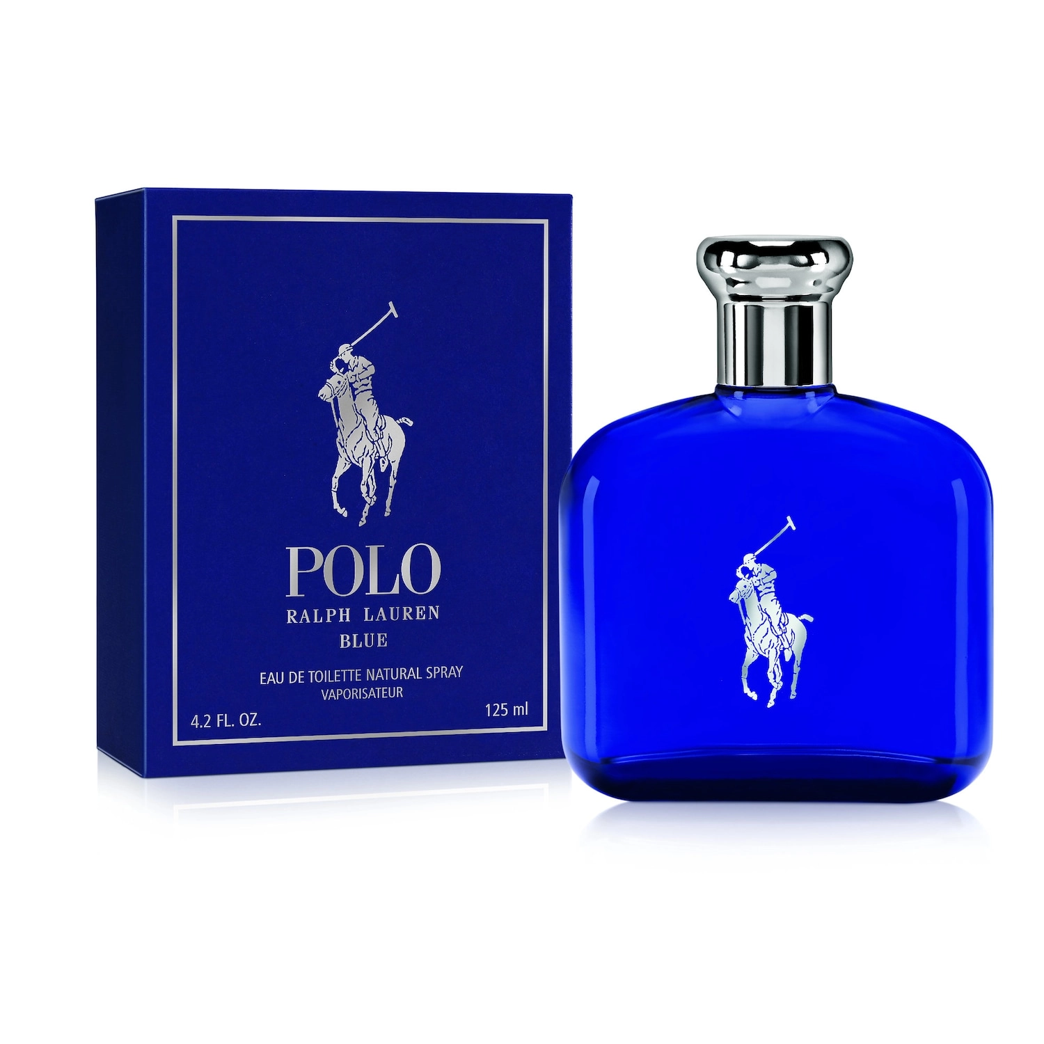 Ralph Lauren Polo Blue Eau de Toilette 4.2 oz/125 mL Earthy & Woody Basil Clary Sage Cucumber Patchouli - Image 6