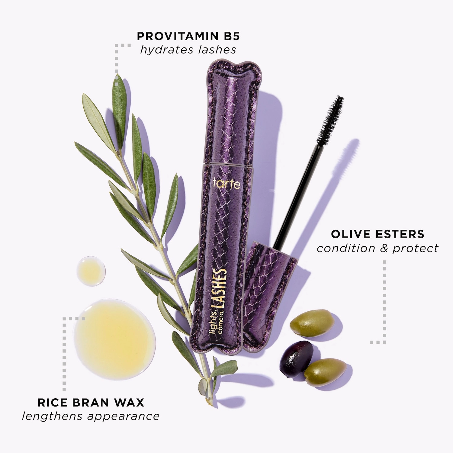 Tarte Lights, Camera, Lashes™ 4-in-1 Mascara - Black, Vegan, Volumizing, Lengthening, Curling - Image 4
