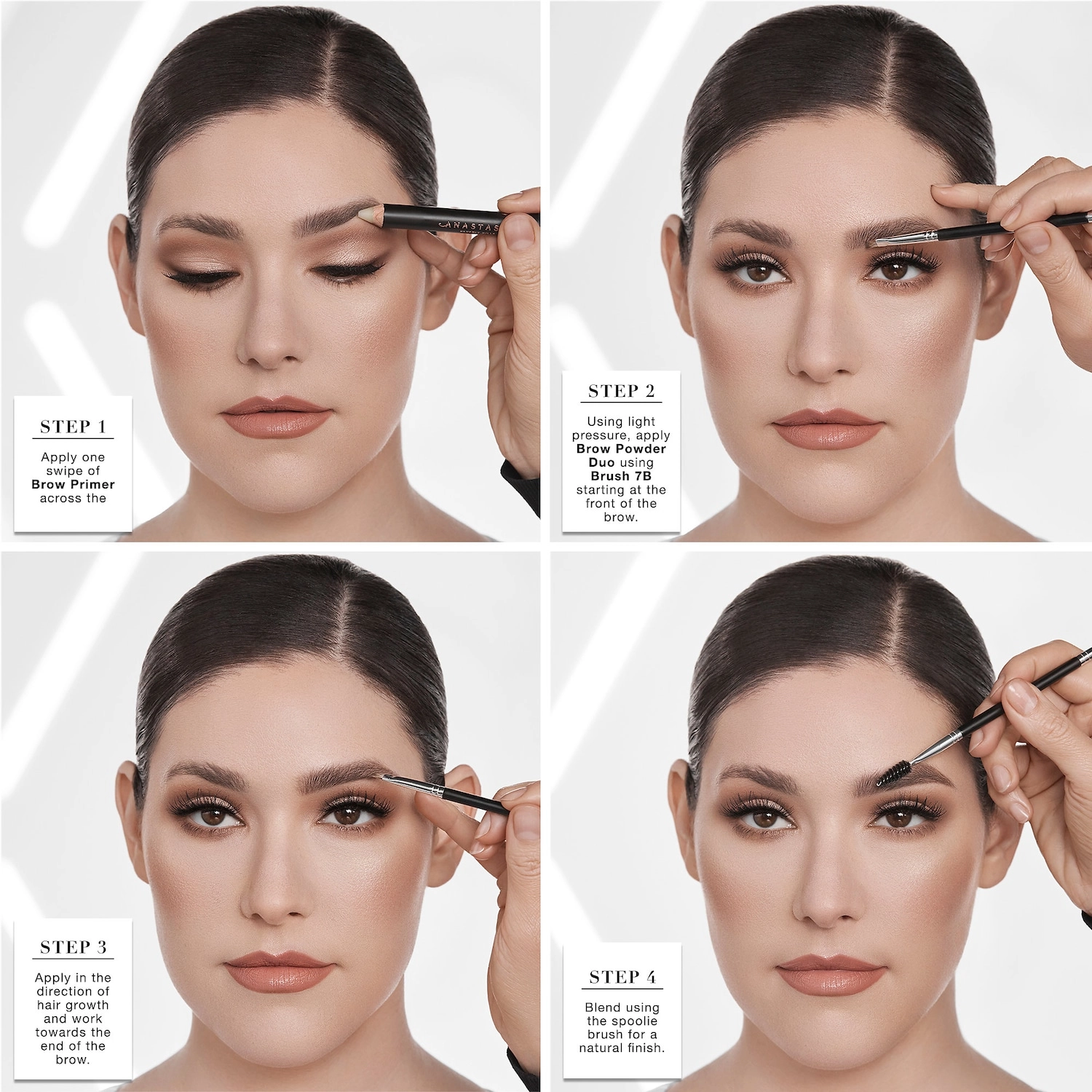 Anastasia Beverly Hills Ombre Effect Long Wearing Brow Powder Duo - Medium Brown - Image 5
